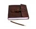 Handmade Leather Journal Dairy With 120 Cotton Paper Pages And Brass Buckle 